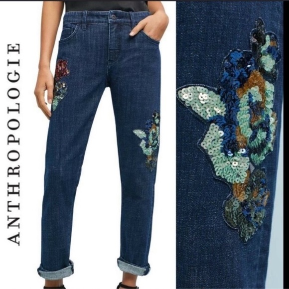 🎉HP🎉Pilcro And The Letterpress Slim Boyfriend Jeans - Picture 9 of 16